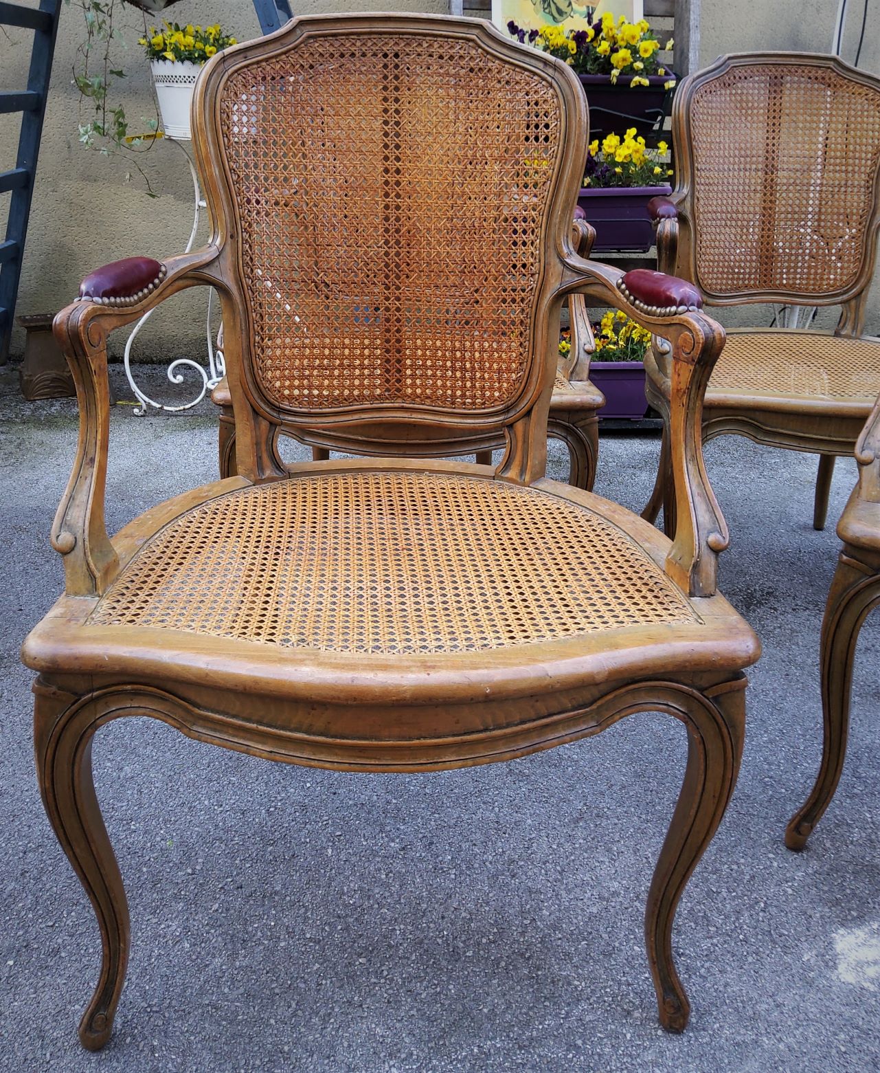 A set of four Louis XV Armchairs